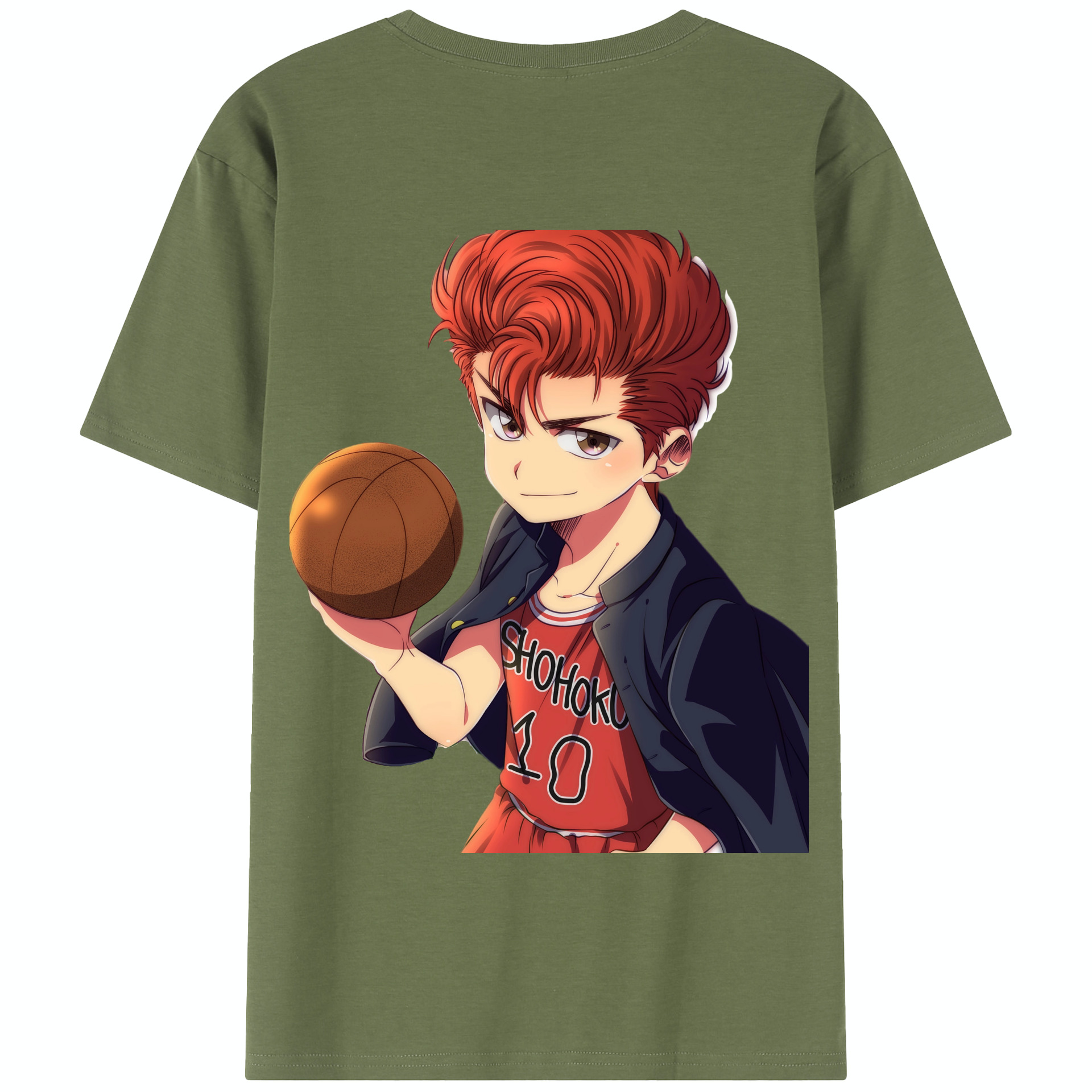 SLAM DUNK／スラムダンク 綿100％半袖Tシャツ（背面プリント）